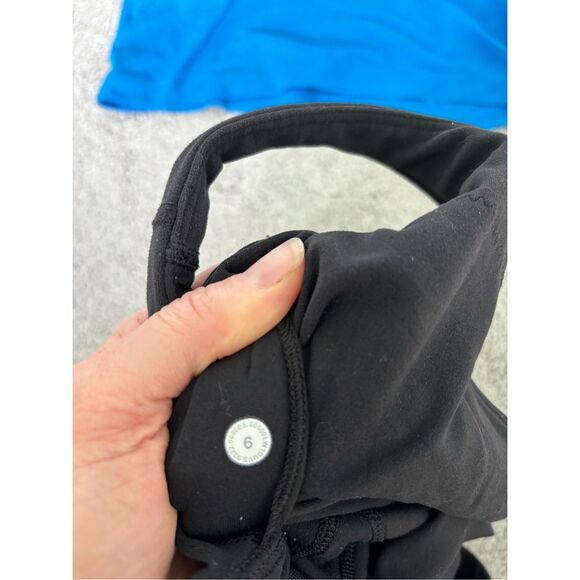 (2) LULULEMON align sport bras poolside blue and black, $140 - Picture 3 of 4